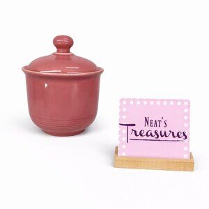 Nancy Calhoun DARK ROSE Solid Japan Smooth Round Stoneware Lidded Sugar Bowl